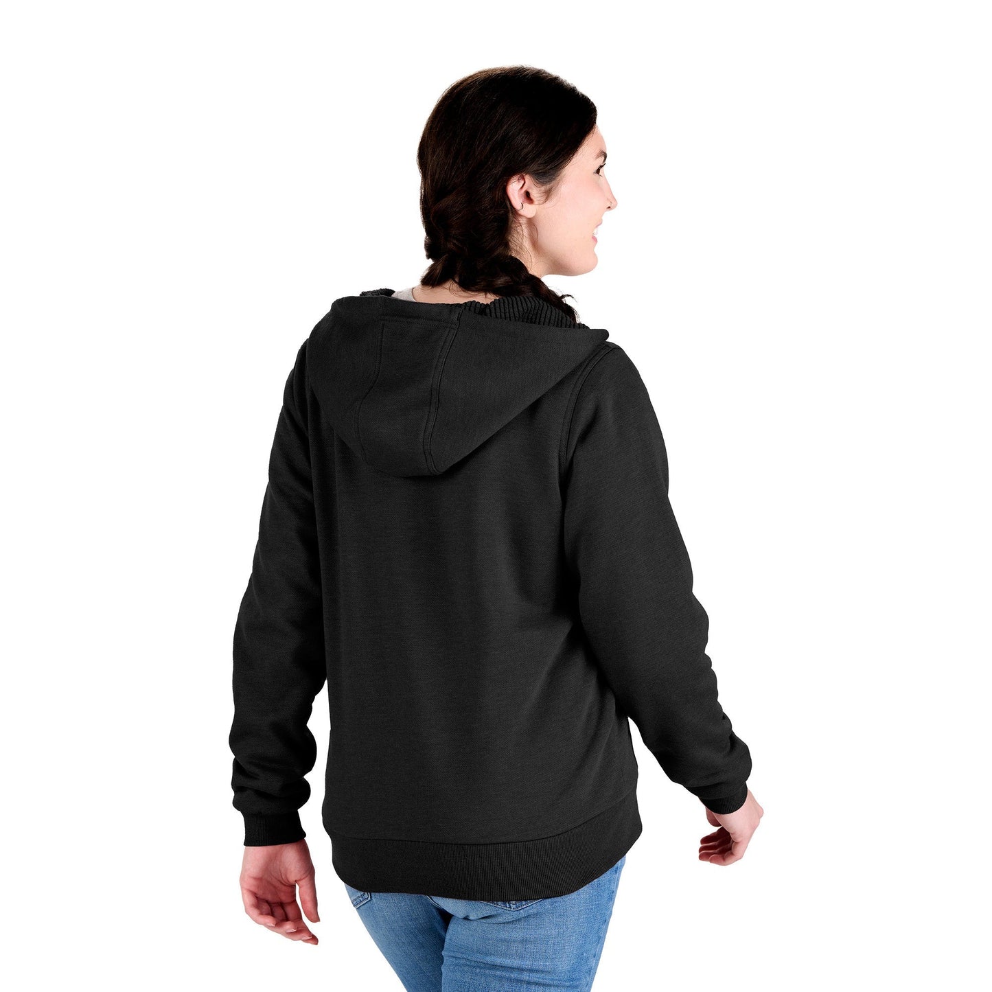 Women's Heritage Grid Fleece-Lined Full-Zip Hooded Sweatshirt