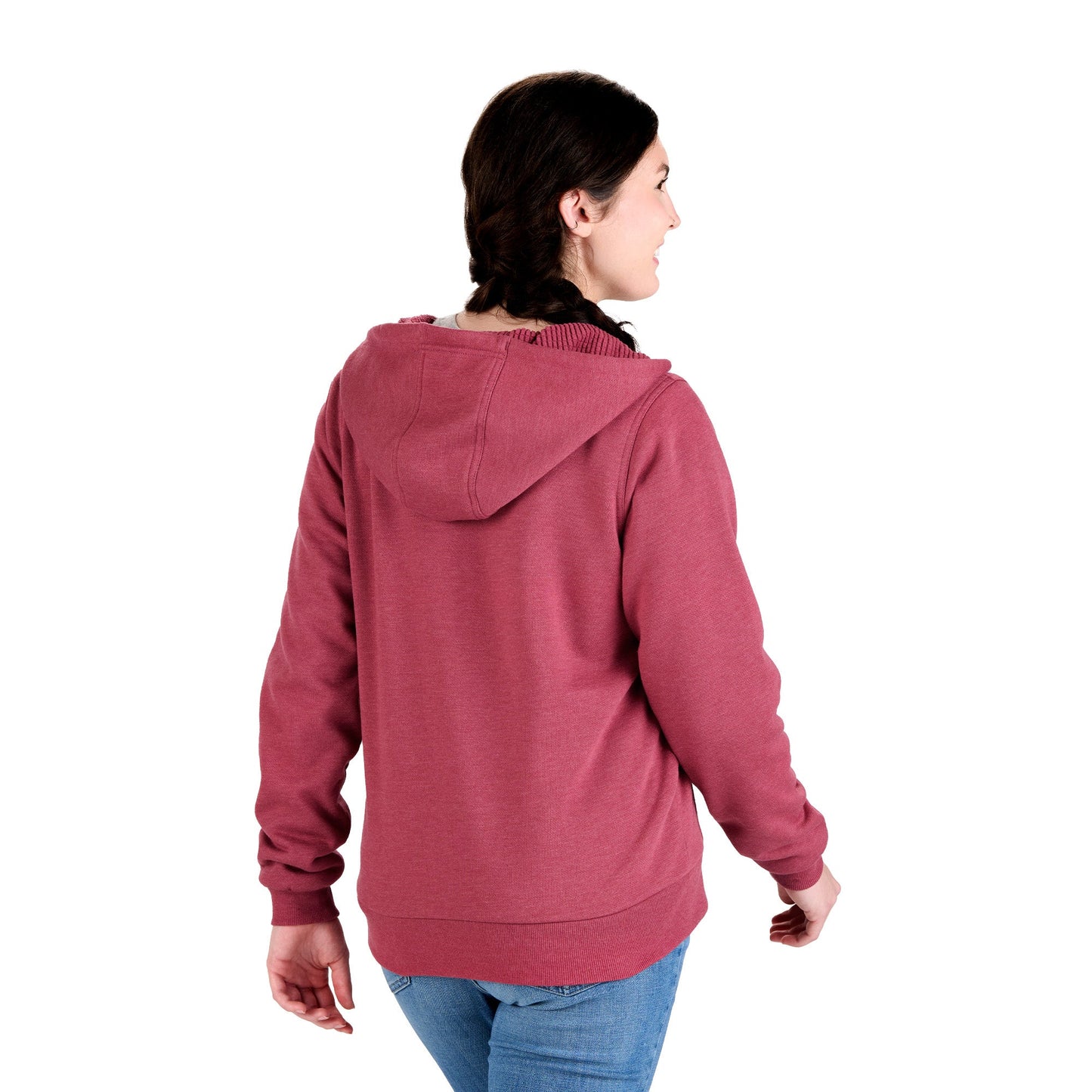 Women's Heritage Grid Fleece-Lined Full-Zip Hooded Sweatshirt