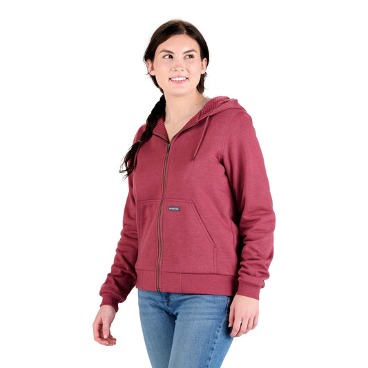 Women's Heritage Grid Fleece-Lined Full-Zip Hooded Sweatshirt