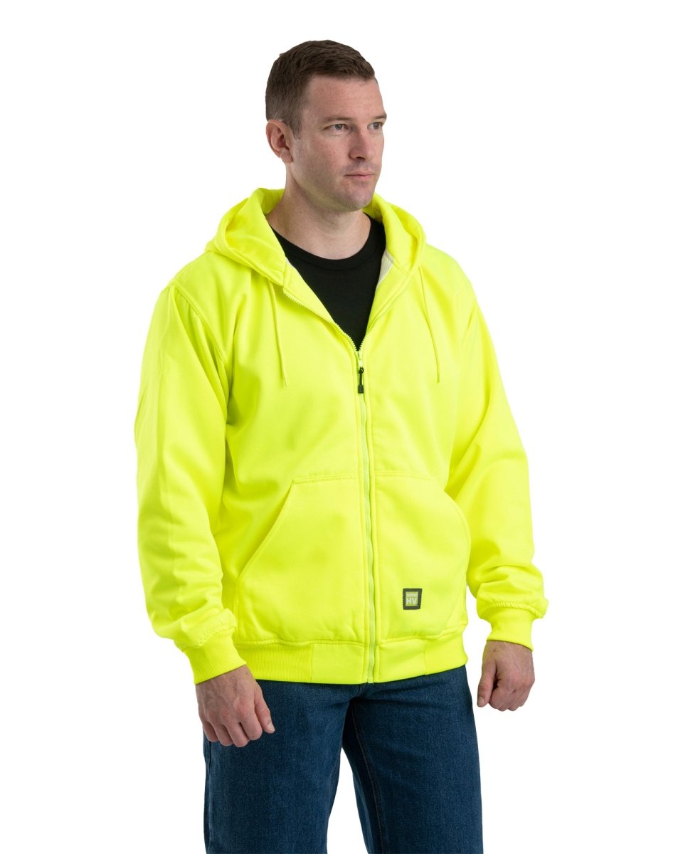 Hi Vis Thermal-Lined Hooded Sweatshirt - Berne Apparel