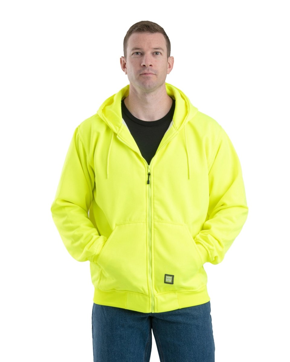 Hi Vis Thermal-Lined Hooded Sweatshirt - Berne Apparel