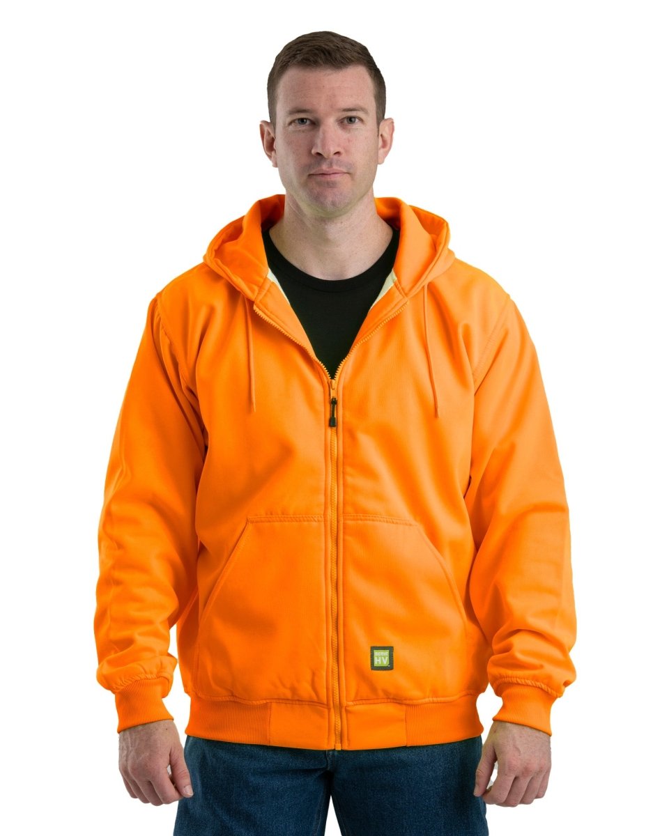 Hi Vis Thermal-Lined Hooded Sweatshirt - Berne Apparel