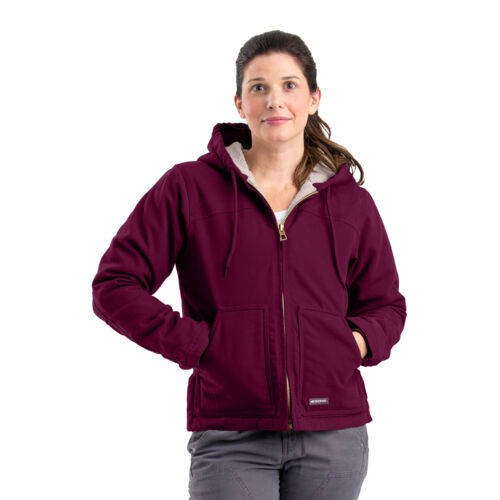 Women's Sherpa-Lined Softstone Duck Hooded Jacket Thumbnail