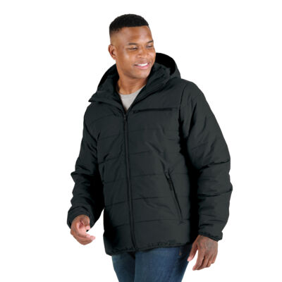Channel Quilt Ripstop Hooded Jacket Thumbnail