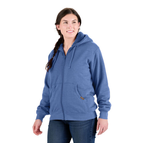 Women's Sherpa-Lined Full-Zip Hooded Sweatshirt Thumbnail